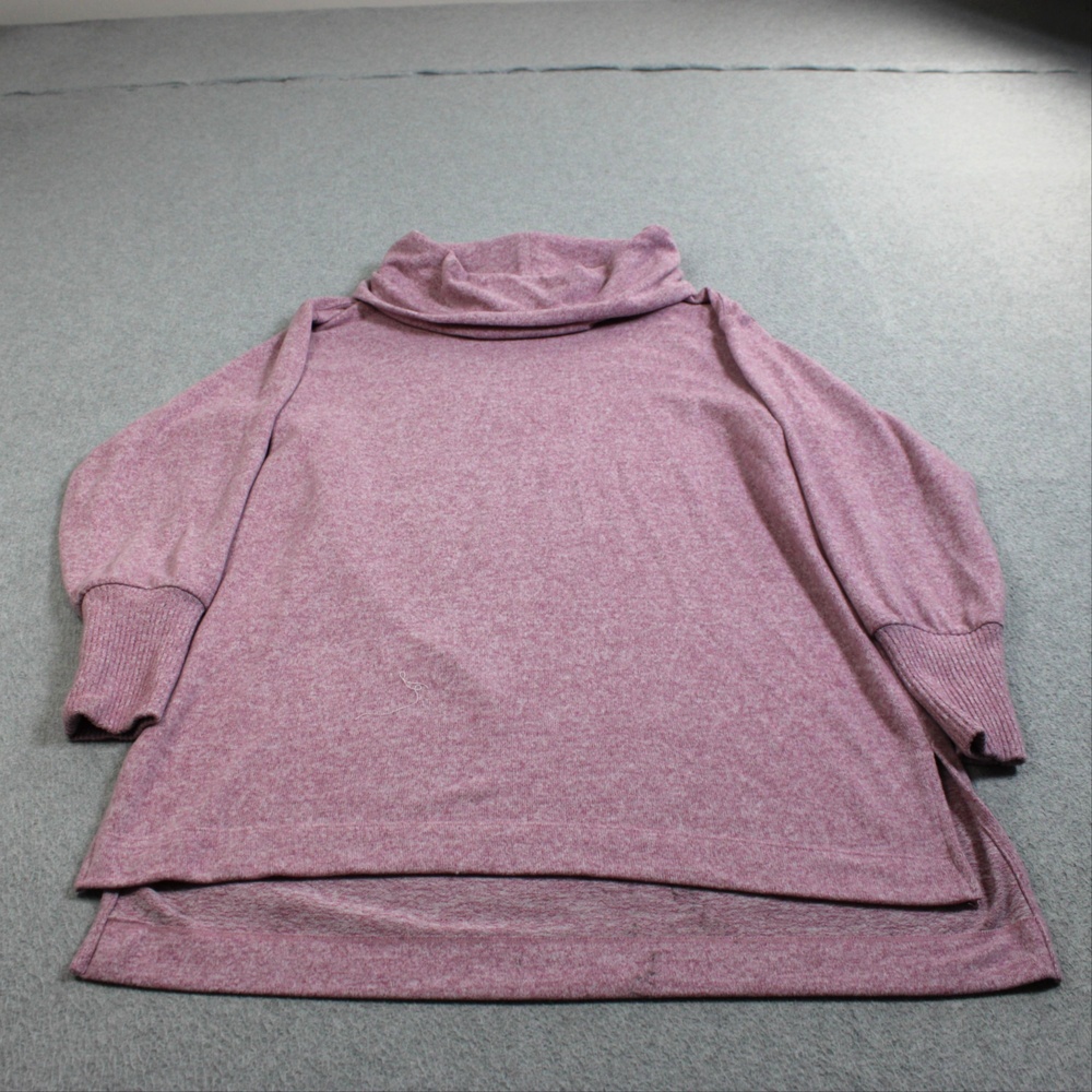 Maeve Anthropologie Sweater Women Medium Pink Tunic Cowl Neck Knit Stretchy Cozy